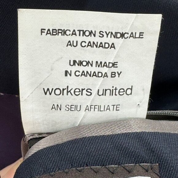 Jack Victor 3Sixty5 Black Two Piece Suit Mens Size 44L Union Made In Canada - Picture 6 of 16